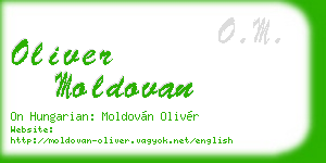 oliver moldovan business card